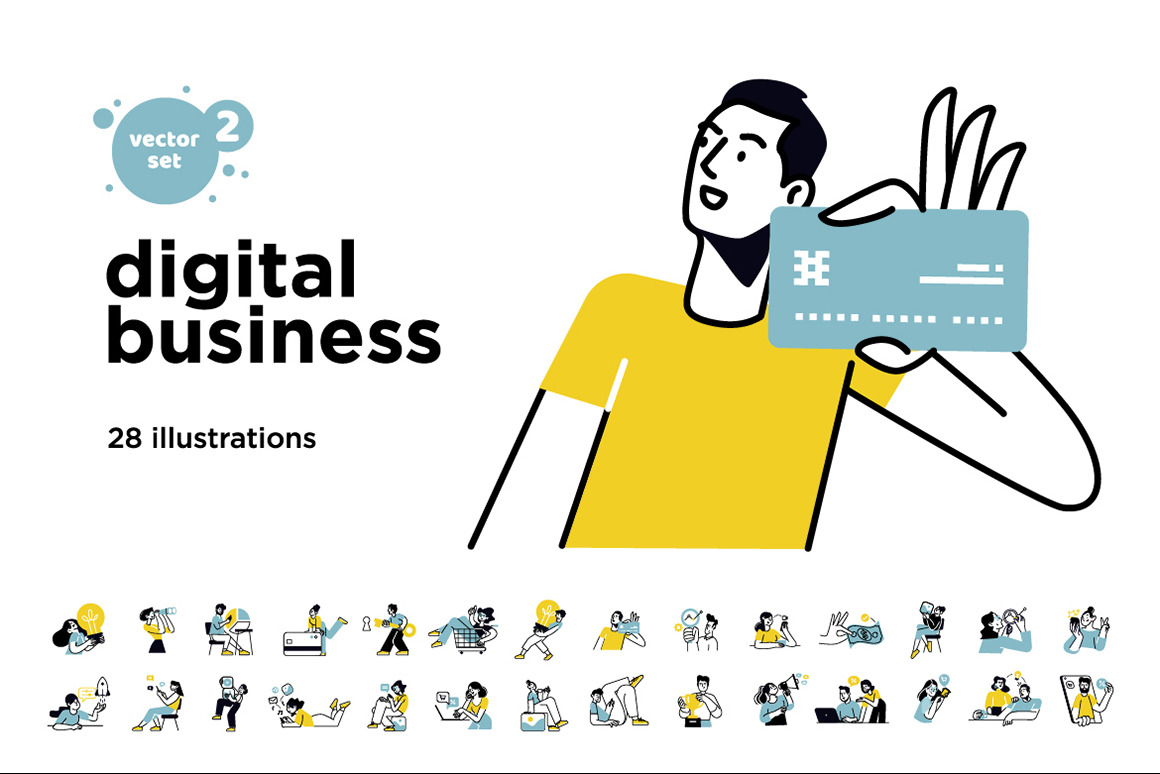 Digital Business Concept Illustrations 2