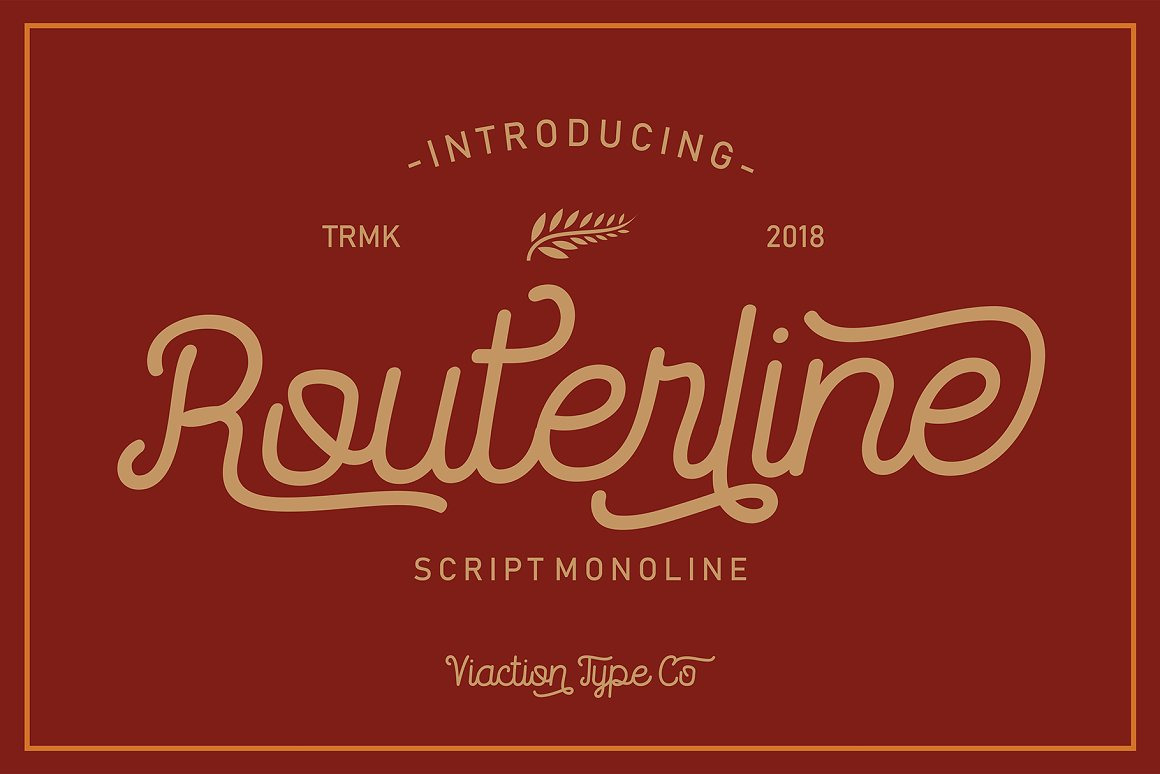 Routerline – Script Monoline Font Routerline – Script Monoline Font