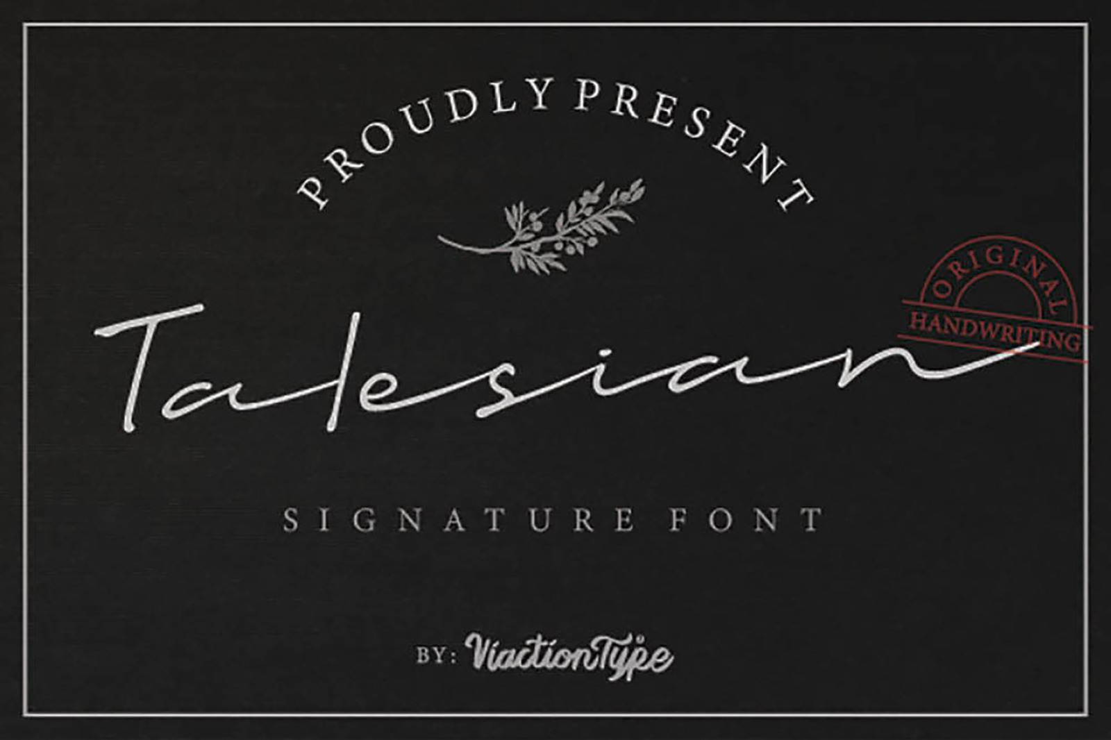 Talesian – Signature Font Talesian – Signature Font