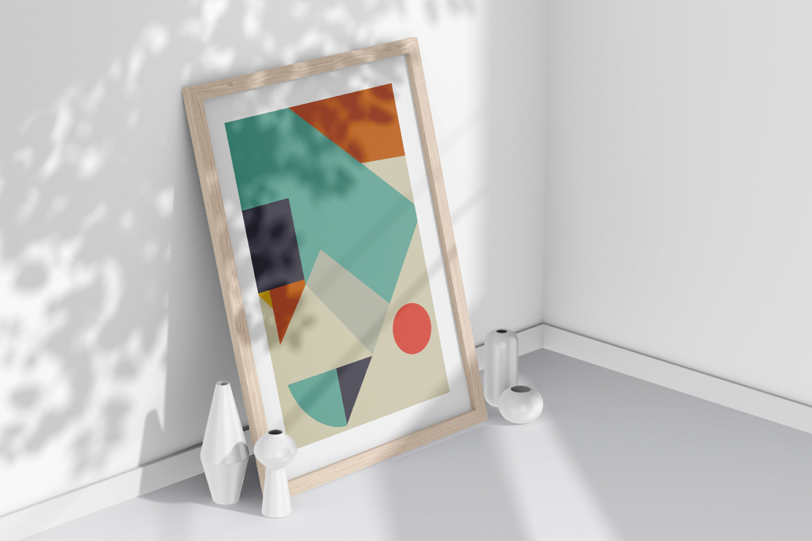 Abstract Geometric Shapes Wall Decor