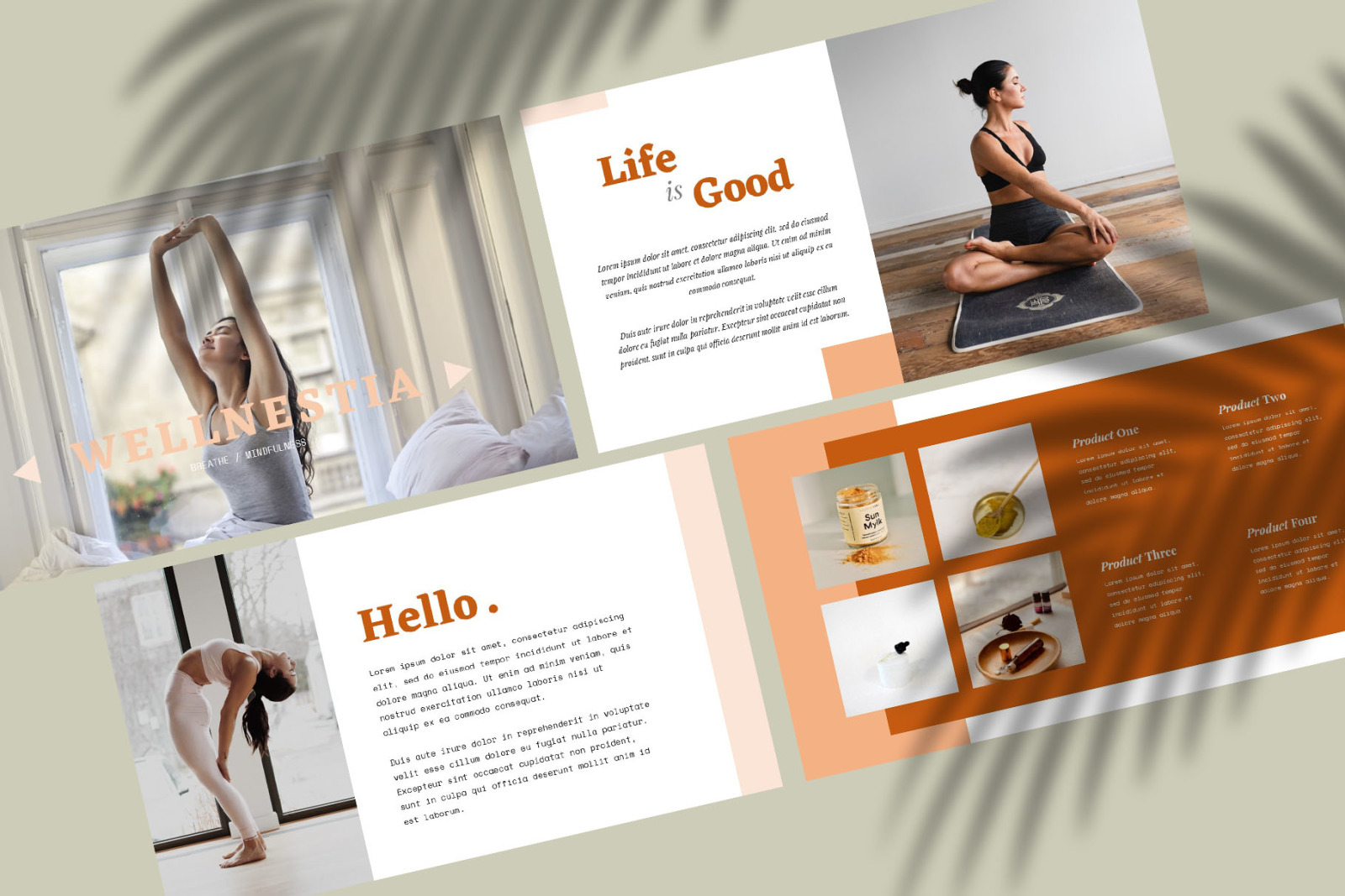 WELLNESTIA - Yoga Pastel PowerPoint Template