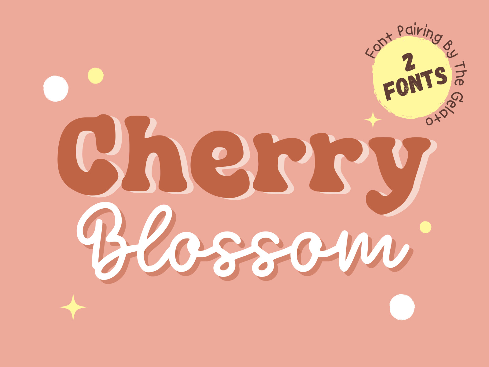 Cherry Blossom Font Duo