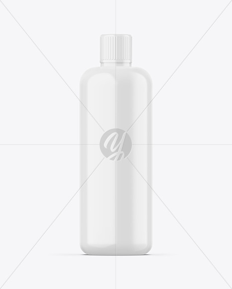 Glossy Plastic Bottle Mockup