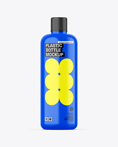 Glossy Plastic Bottle Mockup - Soap package mockup