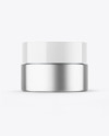 Metallic Cosmetic Jar Mockup