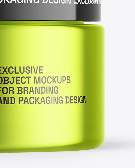 Metallic Cosmetic Jar Mockup