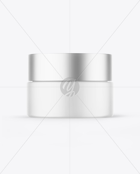 Matte Cosmetic Jar Mockup