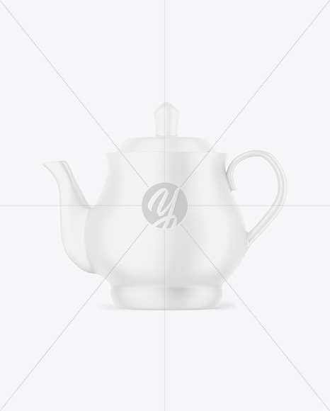 Matte Tea Pot Mockup