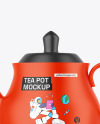 Matte Tea Pot Mockup