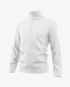 Men’s Zip Sweatshirt Mockup - Half Side View