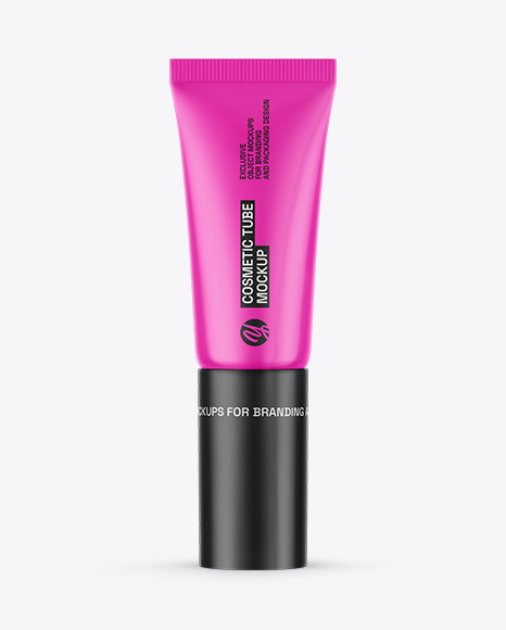 Glossy Cosmetic Tube Mockup