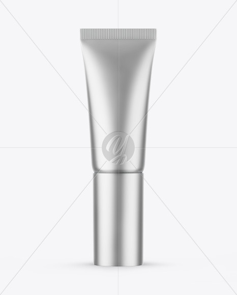 Matte Metallic Cosmetic Tube Mockup