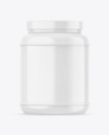 Glossy Plastic Jar Mockup