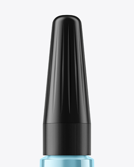 Glossy Metallic Super Glue Tube Mockup