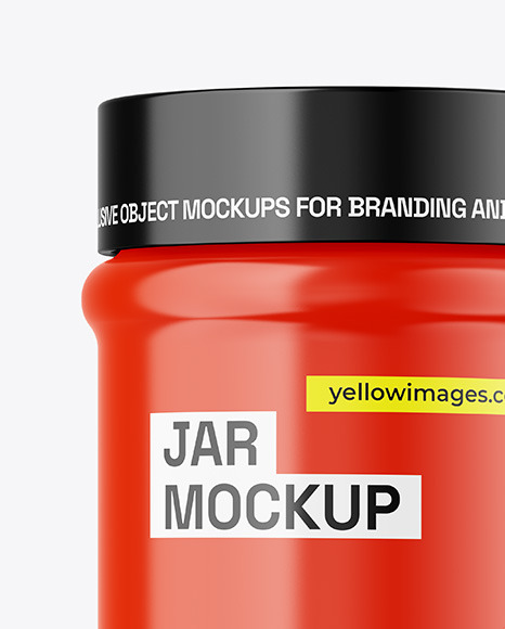 Glossy Jar Mockup