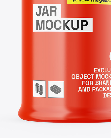 Glossy Jar Mockup