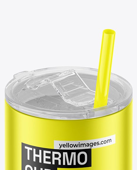 Metallized Thermo Cup Mockup