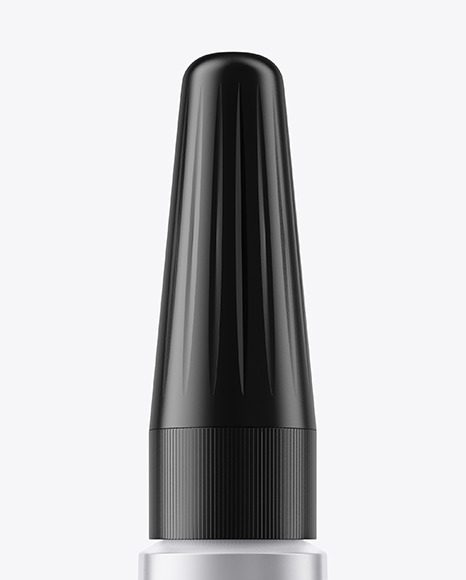 Matte Metallic Super Glue Tube Mockup