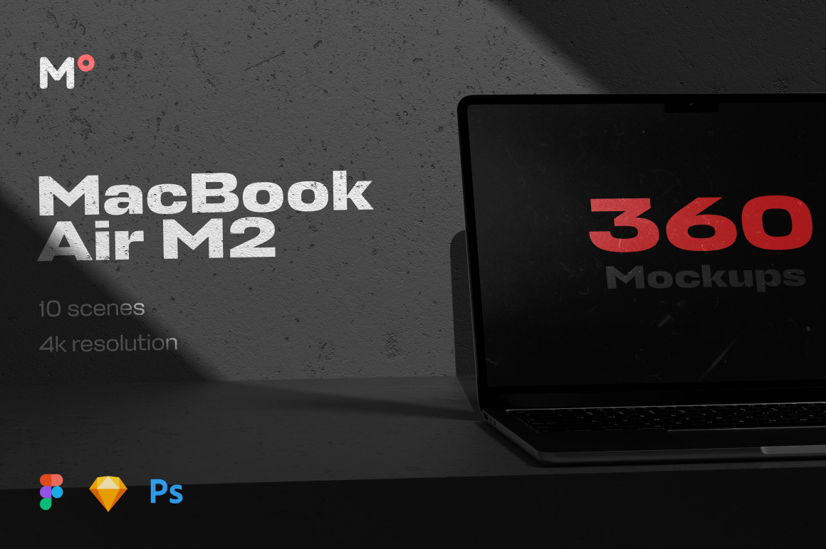 Macbook Air M2 Mockups Collection