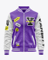 Women's Varsity Bomber Jacket Mockup