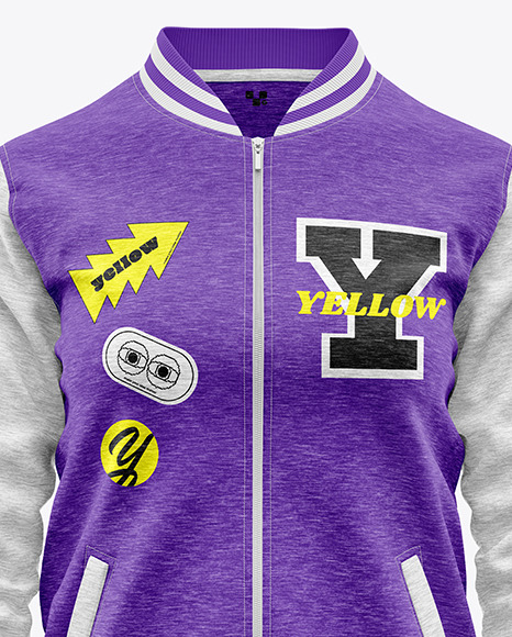 Women's Varsity Bomber Jacket Mockup