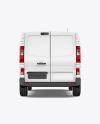 Panel Van Mockup - Back Half Side View