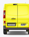 Panel Van Mockup - Back Half Side View