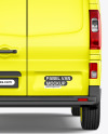 Panel Van Mockup - Back Half Side View