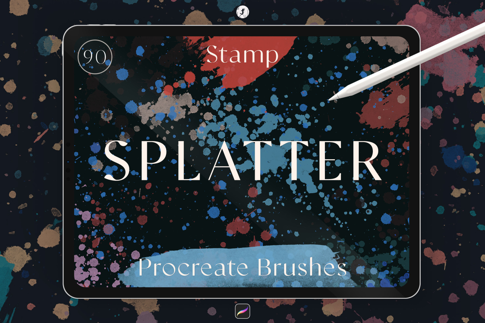 Splatter Stamp Procreate Brushes