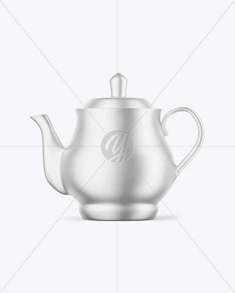 Metallic Tea Pot Mockup