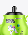 Metallic Tea Pot Mockup