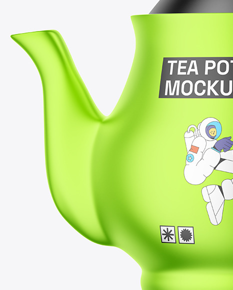 Metallic Tea Pot Mockup