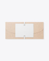 Kraft Invitation Envelope Mockup