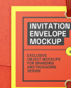 Kraft Invitation Envelope Mockup