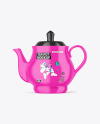 Glossy Tea Pot Mockup