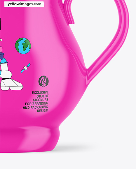 Glossy Tea Pot Mockup