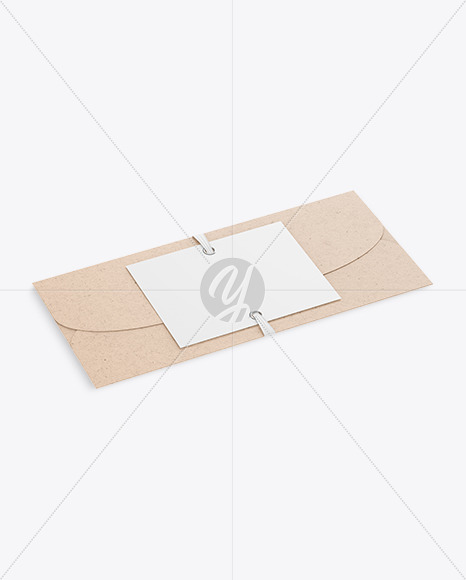 Kraft Invitation Envelope Mockup