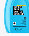 Glossy Super Glue Bottle Mockup