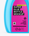 Glossy Super Glue Bottle Mockup