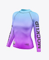 Women&#039;s Rashguard Jersey Mockup