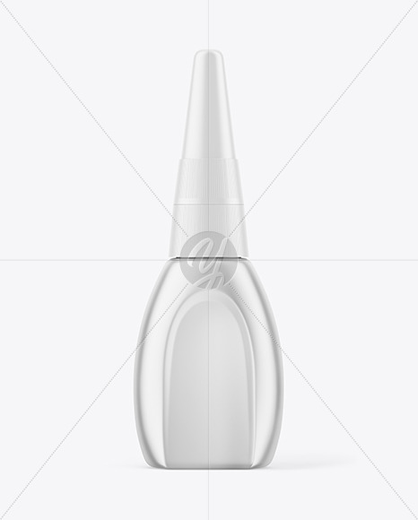 Matte Metallic Super Glue Bottle Mockup