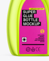 Matte Metallic Super Glue Bottle Mockup