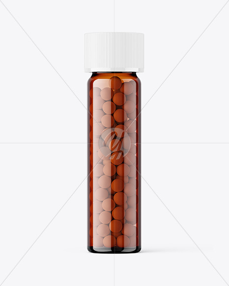 Amber Pills Jars Mockup