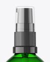 100ml Green Glass Pump Bottle Mockup