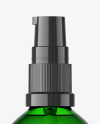 100ml Green Glass Pump Bottle Mockup