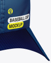 Baseball Cap Mockup - Back Half Side View