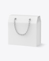 Shopping Box W/ Chain Handles Mockup