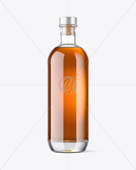 Clear Glass Whisky Bottle Mockup - Free Download Images High Quality ...