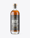 Clear Glass Whisky Bottle Mockup