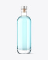 Clear Glass Liquor Bottle Mockup